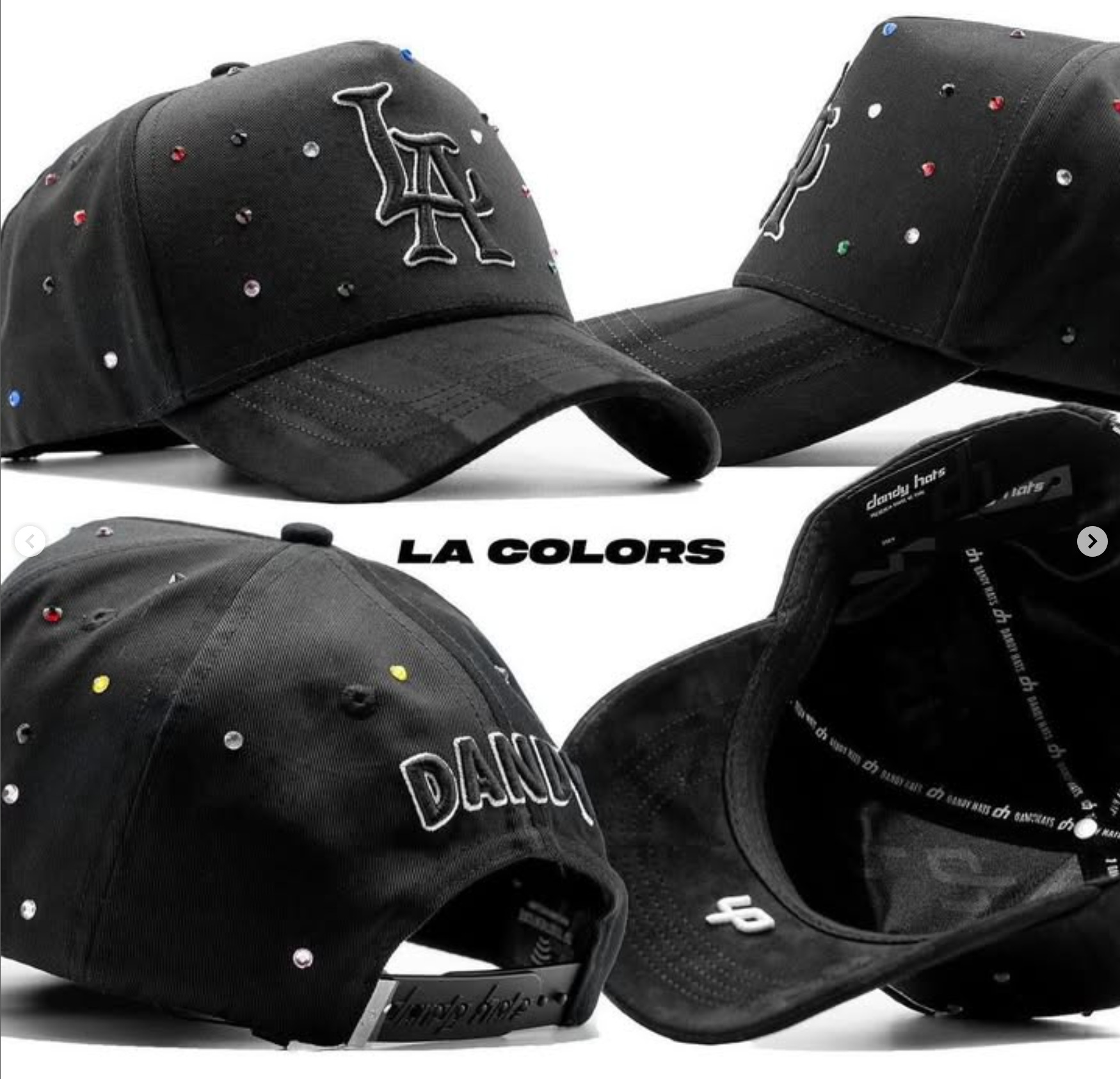 Aliexpress spot Dandy letras bordadas ajustables gorra de boca de pato borde curvo con taladro gorra de béisbol