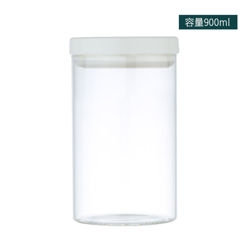 Tarro sellado café en polvo granos de café botella de vidrio frasco de almacenamiento snack azúcar frasco de frutas secas productos secos frasco de almacenamiento de vidrio