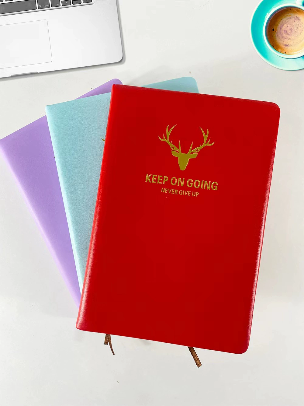 Snow Ning A5 colorful office leather surface notebook inner page 144