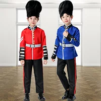 Детская барабанная команда Почётный караул ученики начальных и средних школ медная трубка музыкальная командная форма гвардии солдат рыцарь сказка сценическое игровое платье