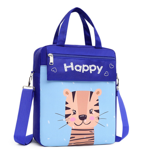 Tuition bag, primary school student handbag, student shoulder crossbody bag, tutoring school bag, boys and girls hand-carrying backpack