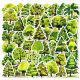 New 50 cartoon green forest graffiti stickers Amazon cross-border best-selling waterproof decorative stickers wholesale