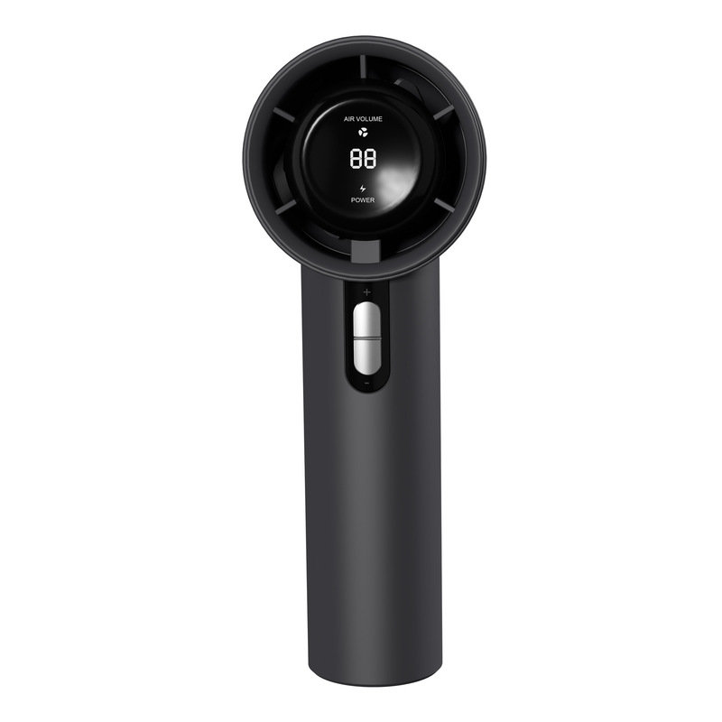 新型デジタル表示高速小風砲USB充電外出携帯携帯型百速風力暴風タービンファン|undefined