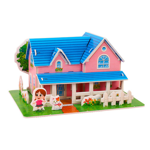 Children's fun 3D three-dimensional puzzle diy handmade model baby parent-child early education assembled toys street stall small gifts