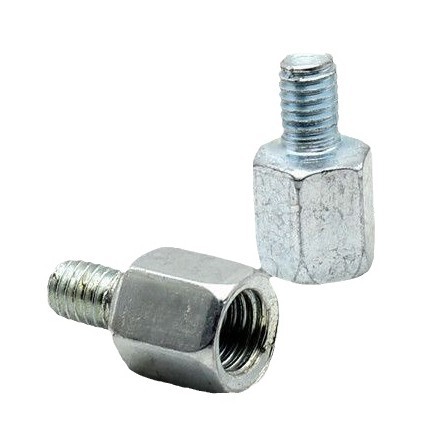 Motocicleta eléctrica 8M espejo retrovisor tornillo de aumento de altura 10mm reflector adaptador tornillo dosel y alta Conversión de alambre positivo