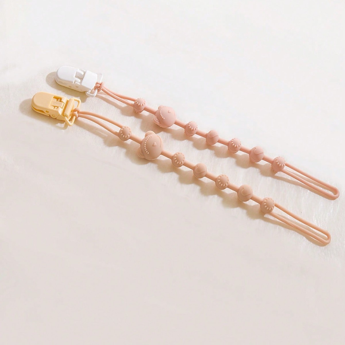 Chupa de goma de dente anti-caída cadena juguete de molar de silicona anti-caída cuerda para bebé pacificador chupa de cadena clips cadena de silicona