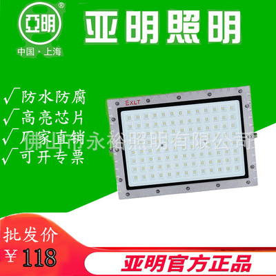 上海亚明照明LED防爆投光灯泛光灯探照灯射灯防水高亮户外100W50W|ru