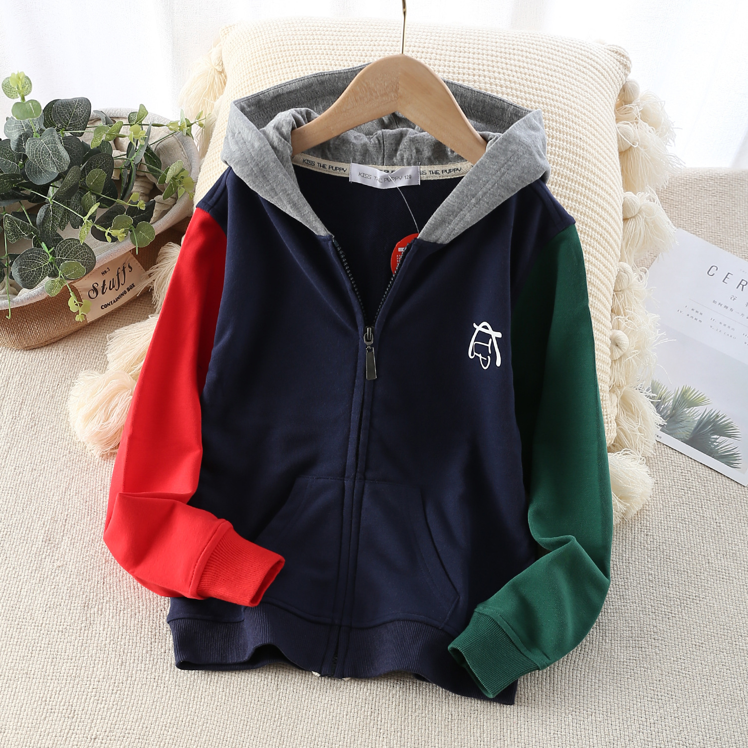 ¶СͯװװɫԲͯ·ӡlogo֯װ