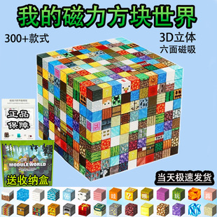 My Magnetic Cube World Building Blocks Mc Magnet Magic Cube Assembly Building DIY Model Magnetic Educational Toys