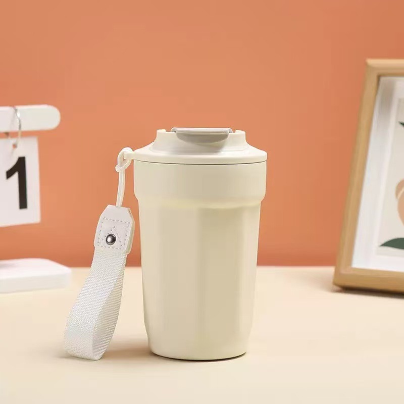 Taza de café octogonal de acero inoxidable 316 para niñas, taza de agua portátil de alta calidad, regalo de oficina comercial, taza térmica al por mayor