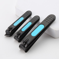 Creative Double Opening Black Nail Clippers Sharp and Thick Portable Nail Nippers