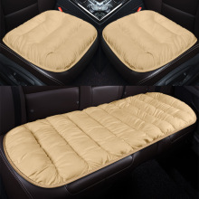 22新款冬季加厚汽车坐垫毛绒三件套单片座椅车载短毛绒座垫子批发
