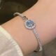 Explosive Round Zircon Bracelet for Women, High-End, Light Luxury, Sparkling Diamond Bracelet, Korean Style Exquisite New Hand Jewelry Wholesale