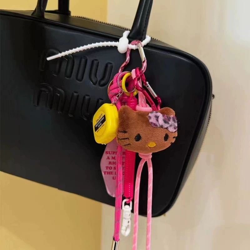 Handmade Baseball Keychain, woven strap handle, assorted cute pendants, 0.1 kg
