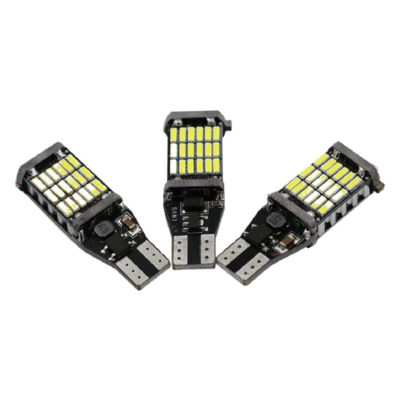 Автомобильный светодиодный фонарь заднего хода декодирование T15 4014 45SMD указатель поворота T10 45 лампа для чтения