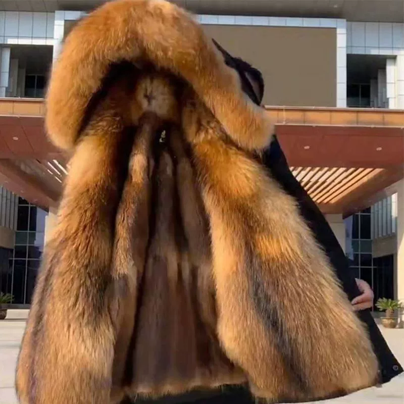Пуховик, длинная подкладка, полудлинный