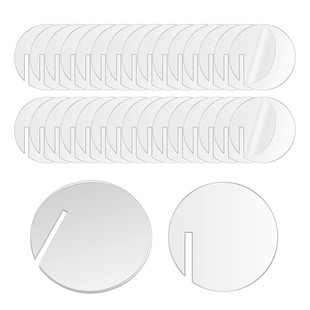 30PCs acrylic round drink label DIY wedding birthday party wine cup glass edge insertion card