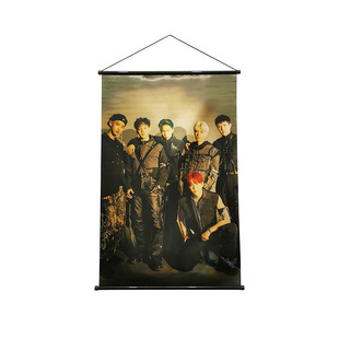 Factory Direct Sales Wholesale Hanging Scroll Poster Personalized Scroll Can Be Customized with Pictures for Wall-Mounted Entrance