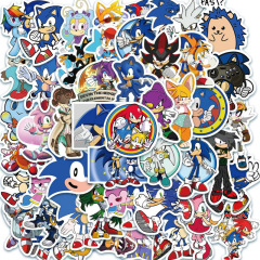 50 pieces of Sonic the Hedgehog game graffiti stickers laptop suitcase mobile phone case decoration diy waterproof stickers