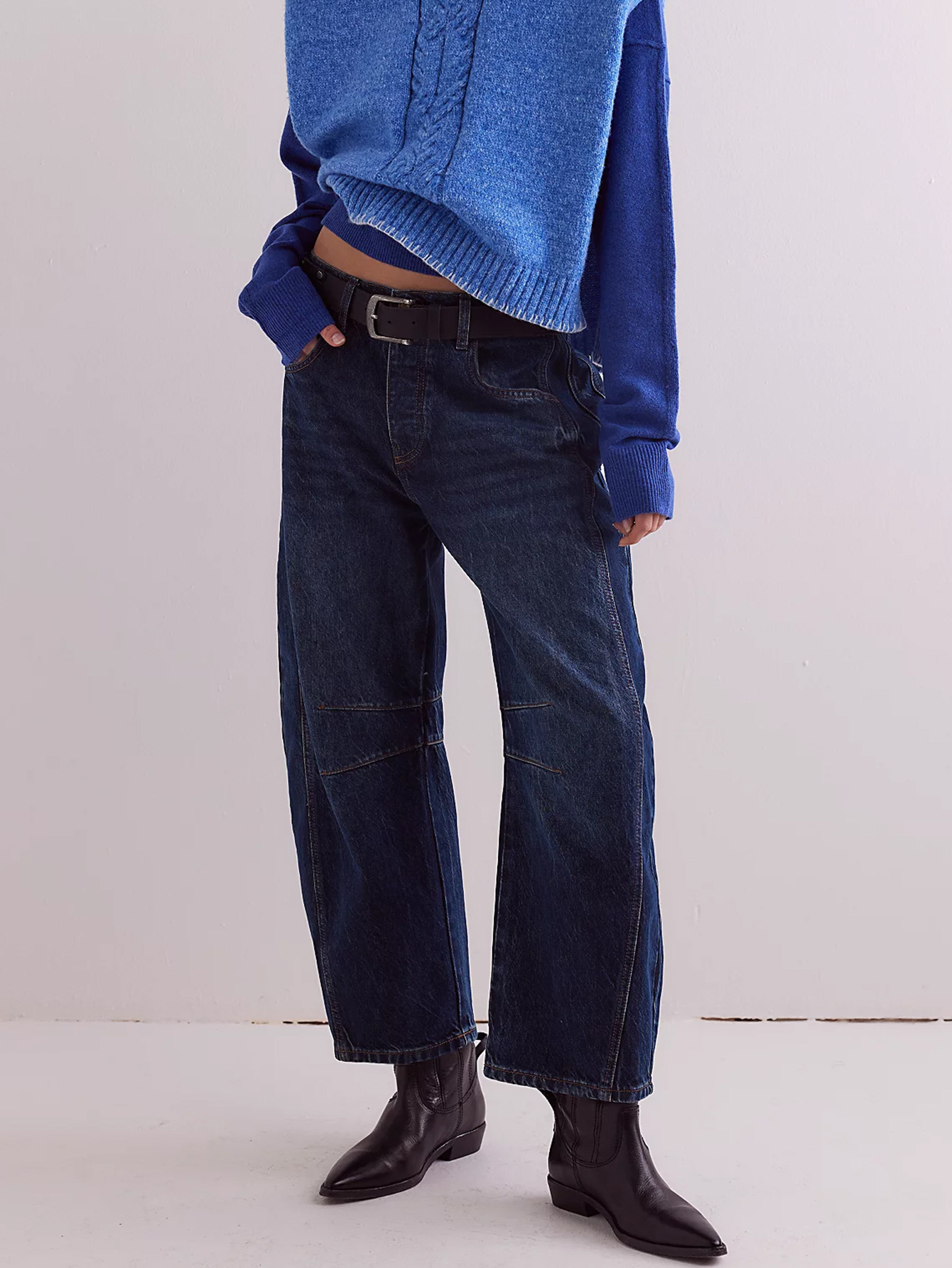 2023 New Cross-Border European And American Hot-Selling Fashion Casual Wide-Leg Loose Jeans For Women Mid-Low Waist_ecoleips.com