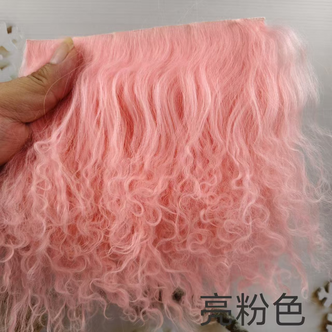 Alta calidad tan lana pelo fila bjd belleza nudo cerdo monstruo soldado monstruo ob11 Gao Ke Er multicolor 6 puntos bebé peluca