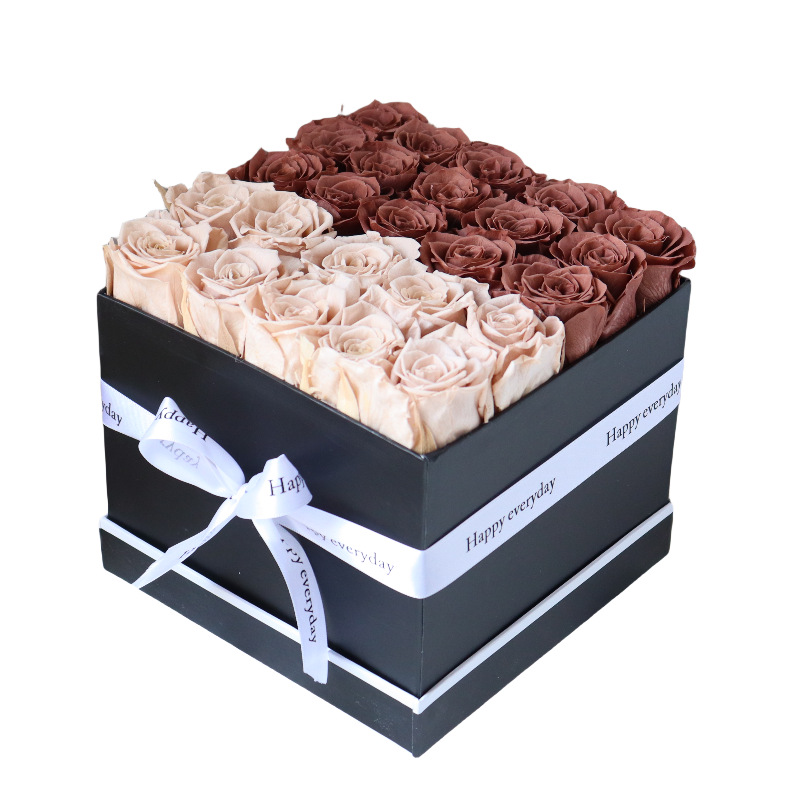 25 꽃-다크 브라운 쌍