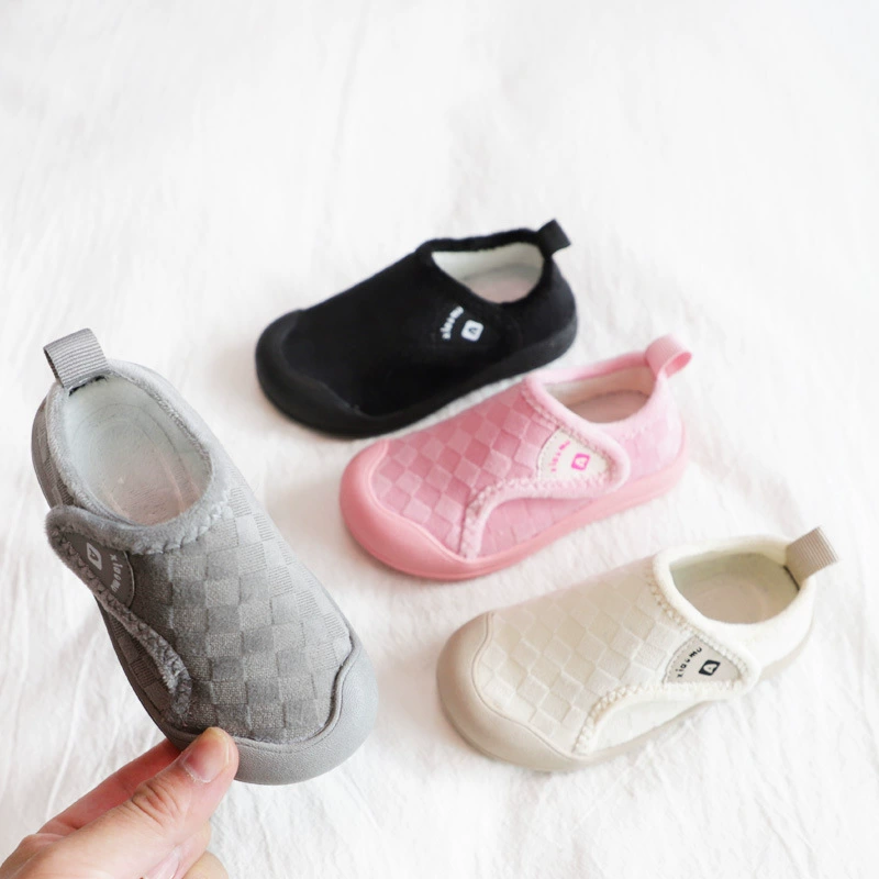 Хлопковая обувь для мальчиков, обувь на каблуке, детская обувь на хлопке, тапочки для девочек, домашняя обувь, детская хлопковая обувь, зима