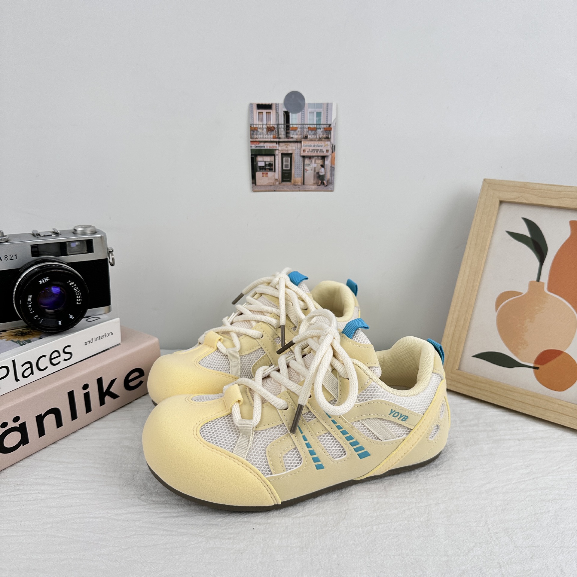 Yuanbo nicho zapatos de skate para mujeres 2025 nuevo verano delgado soleos transpirables zapatos casuales de malla universal zapatos de entrenamiento alemán image 4