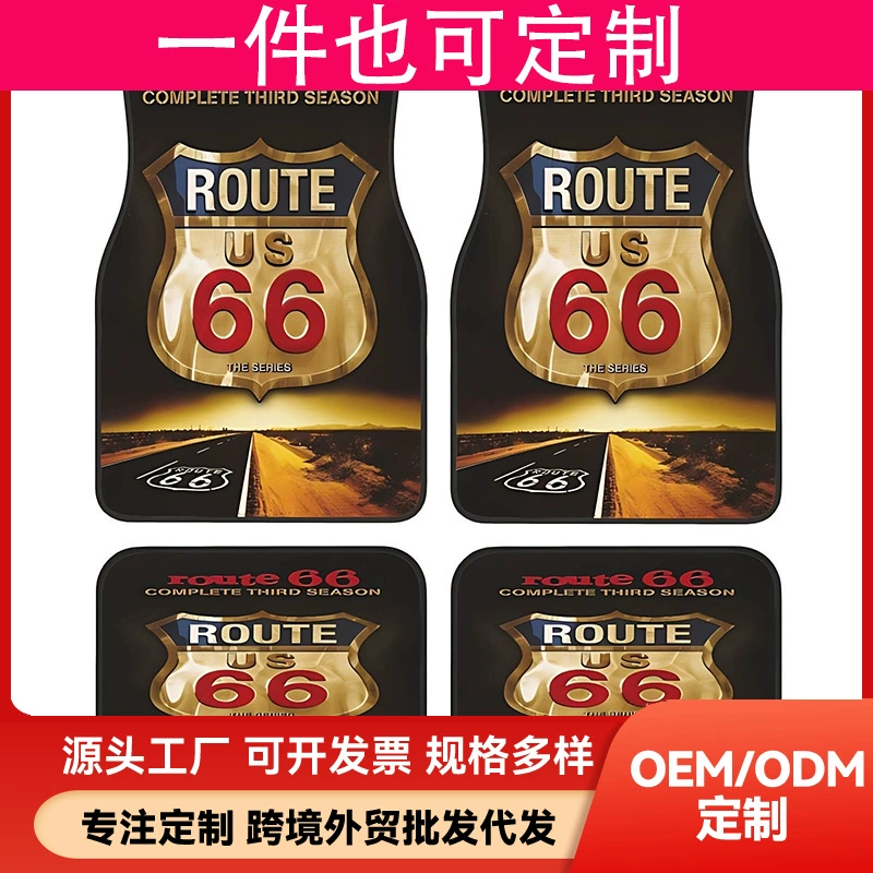 Универсальные автомобильные коврики в американском стиле для транспортировки через границу (Temu), устойчивые к пятнам, простые в уходе, износостойкие, нескользящие, для дропшиппинга.