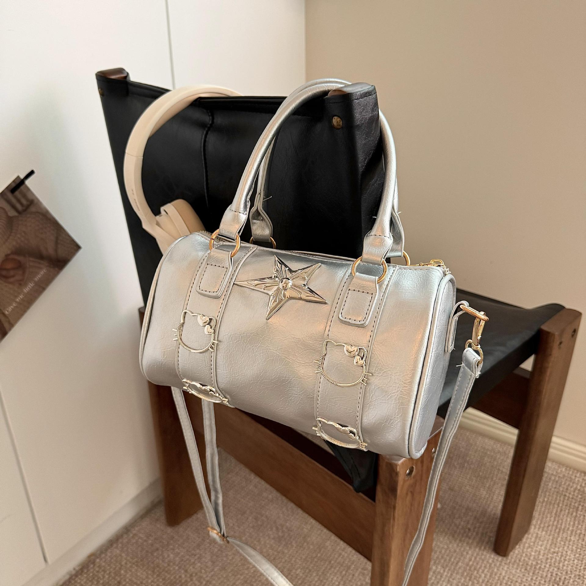 Piccolo design argento rotondo secchiello piccante ascella ragazza b, donne 2024 nuovo trendy e alla moda piccola nicchia spalla_voghion.com