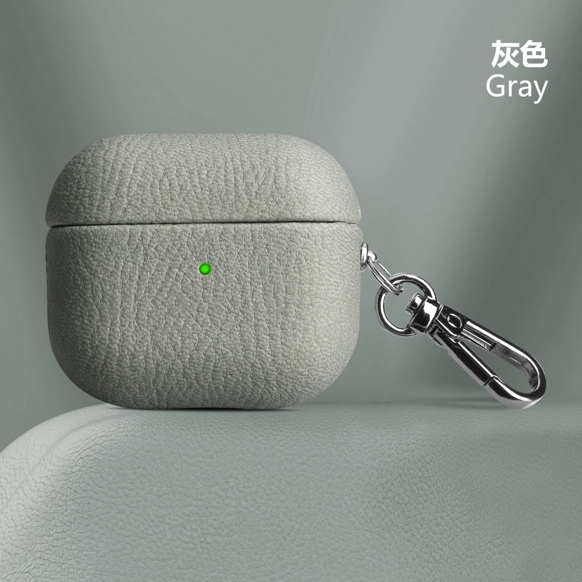 Applicable to AirPodSPro2 lychee headset cover 2 generation 3 generation full -bag leather ear shell Pro soft shell PU leather