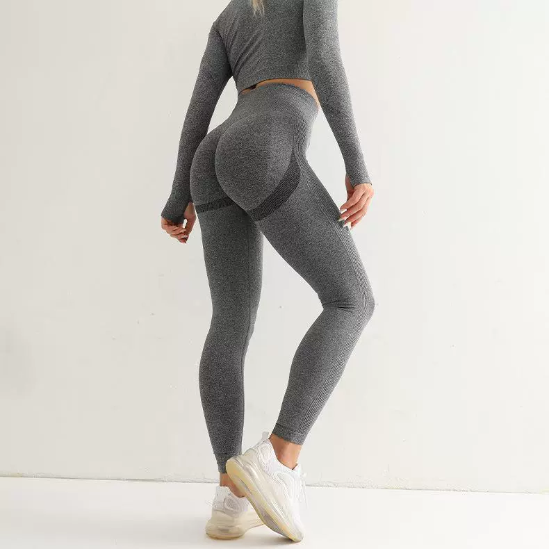 Спортивный overall для зала, штаны, дышащие эластичные быстросохнущие, пояс йоги, леггинсы, (Cross-border торговля), высокая талия, обтягивающее