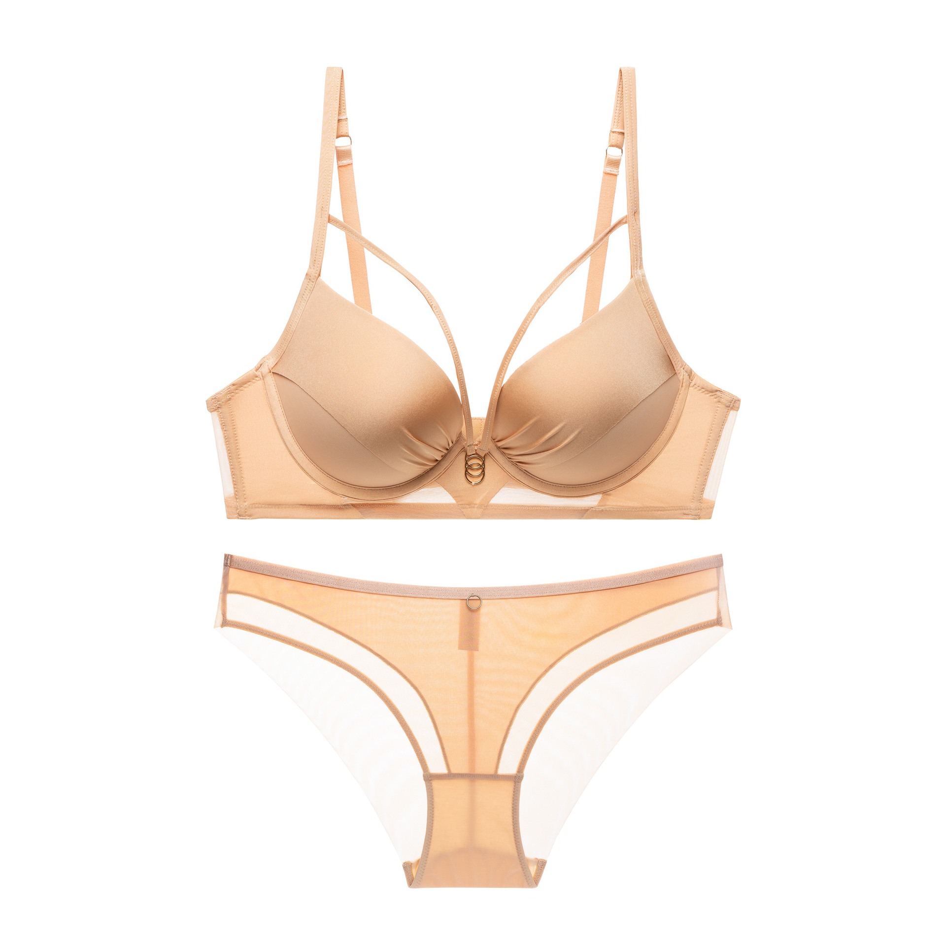 Nuovo set di reggiseni con raccolta di anelli in acciaio per biancheria intima da donna di grandi dimensioni, origine Foshan_voghion.com