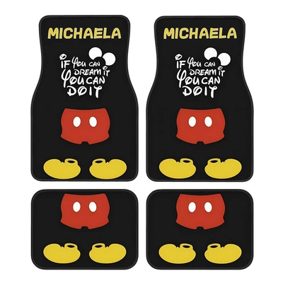 Mat Wear-resistant in stock, Avtomobil döşəmə paspasları - cartoon-car-floor-mats-14-3344cm-two-piece-set