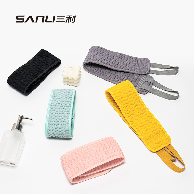 Sanli Towel Rubbing Towel Bathing Artifact Thickened Rubbing Mud Decontamination Pull Back Long Rubbing Towel Bath Gloves Combination