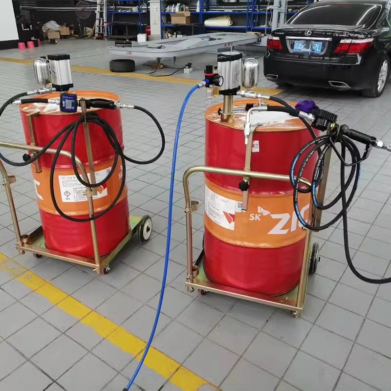 Ojo eléctrico Aceite para engranajes de alta viscosidad Aceite lubricante Aceite hidráulico Máquina de llenado de carga pesada Bomba de aceite neumática Ding320