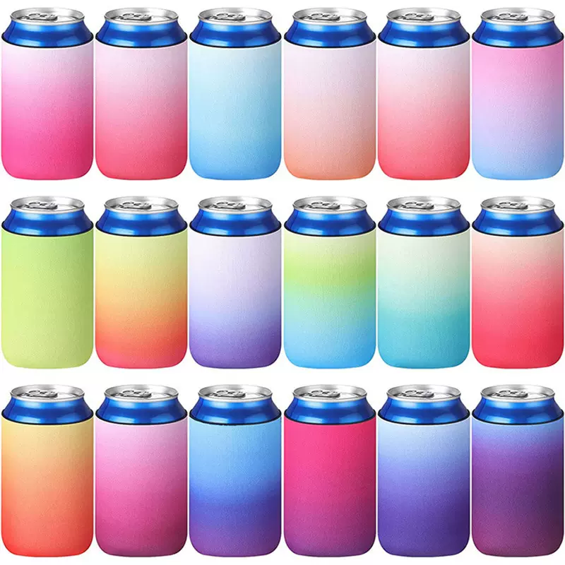 厂家供应潜水料杯套保温连底杯套潜水布料可乐啤酒咖啡易拉罐杯套