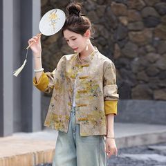 独特超好看新中式国风开春超火唐装外套女年秋冬新款盘扣上衣
