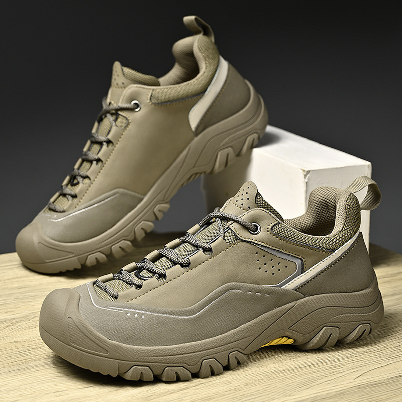 Autumn New Hot-Selling Work Shoes for Men, High-Quality Large-Size Non-Slip Hiking Shoes