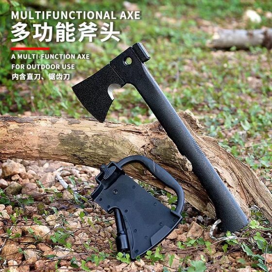 Factory direct outdoor axe camping equipment mountain axe wood cutting axe tomahawk multifunctional wood cutting axe