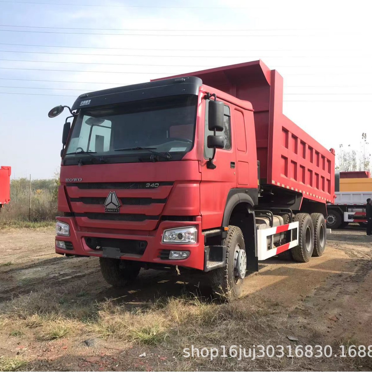 中国重汽豪沃新车国二自卸卡车出口巴布亚新几内亚18953179828