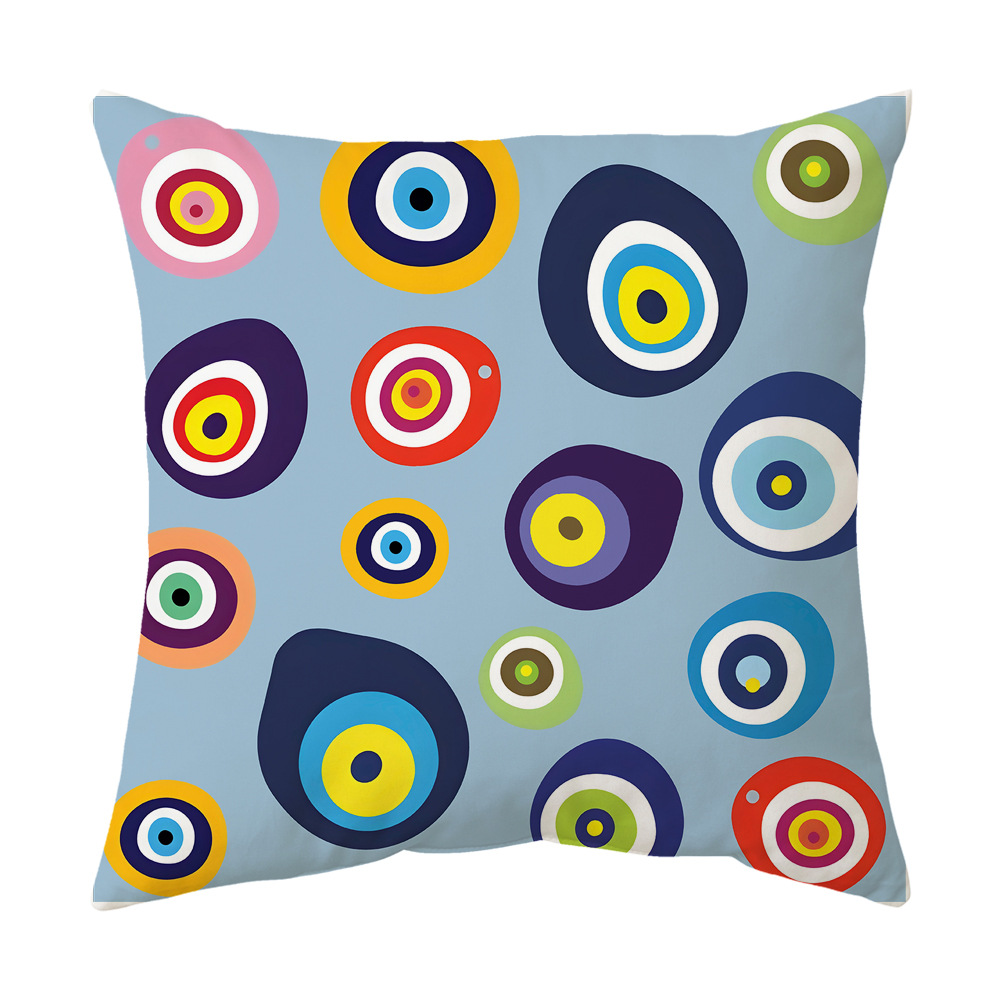 Capa de almofada evil eye almofada decorativa macia para sofá_voghion.com