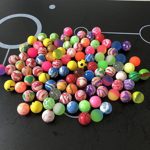 32mm elastic ball mixed solid rubber ball one yuan automatic sales gashapon machine special bouncing ball manufacturer wholesale