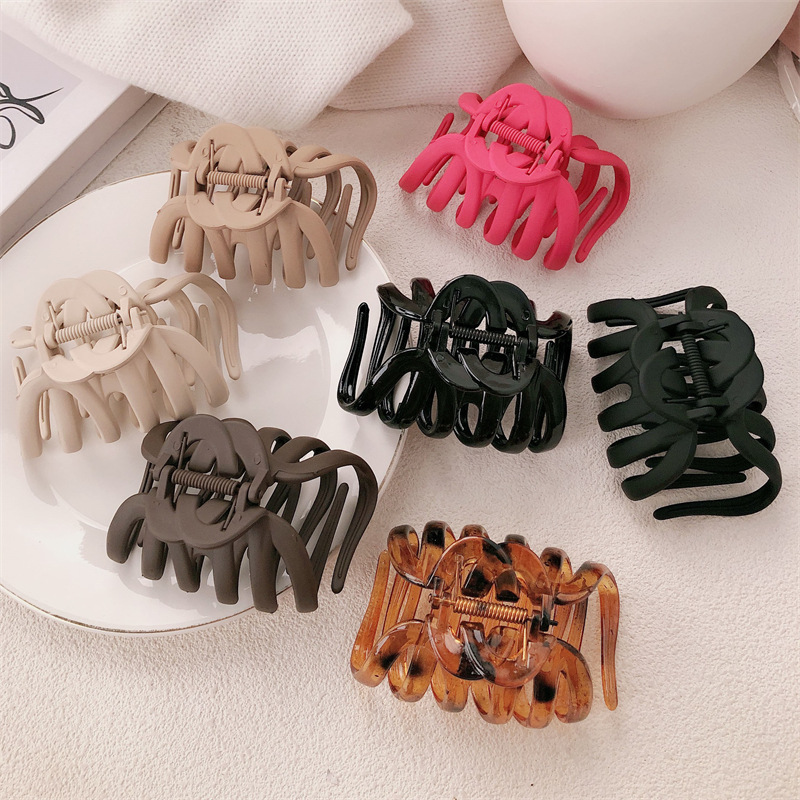 Nueva línea coreana de gran volumen de agarración de cabello retrógrado estilo tiburón clips exquisitos clips para el cabello universal accesorios para mujeres