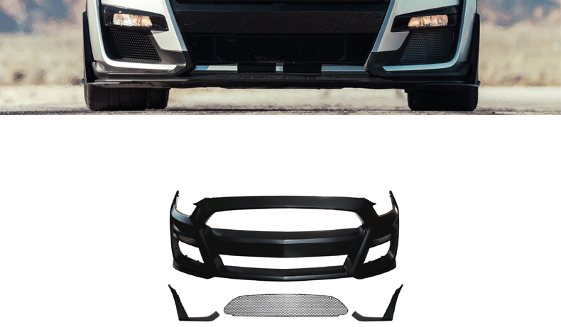 Suitable for 15-17 Ford Mustang Gt500 Front and Rear Bumper and Hood Modification Kit