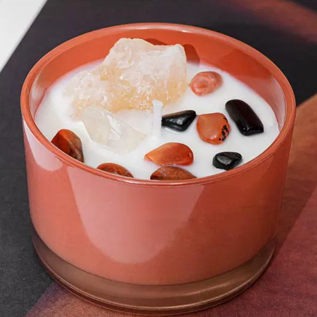 Vaso de cristal de color spot comercio exterior cera de soja vela de incienso vela de incienso de cristal regalo