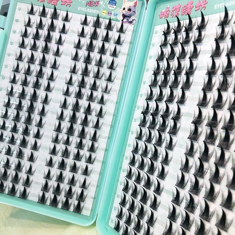 256 paquetes de gran capacidad nueva simulación malicioso elfo pestañas libro fotográfico japonés princesa Barbie cómic pestañas