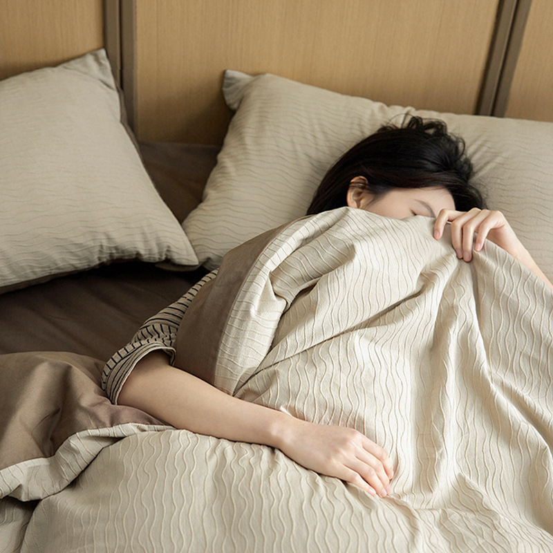 40S algodón total cama de cuatro piezas set2025 nuevo edredón de cuatro estaciones sábanas universales cama de tres piezas set