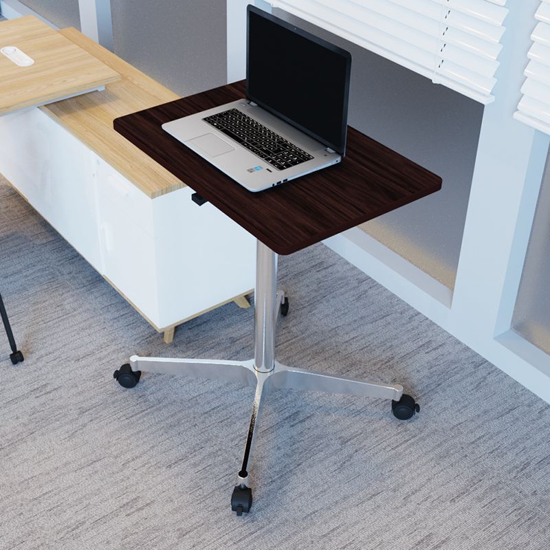 Office Laptop Adjustable Table Anchor with Goods Movable Small Table with Wheels Live Broadcast Standing Workbench