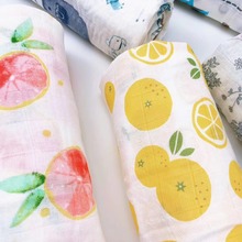 六层竹纤维纱布盖毯宝宝儿童撞色宽边印花纱布毯夏季幼儿园薄被